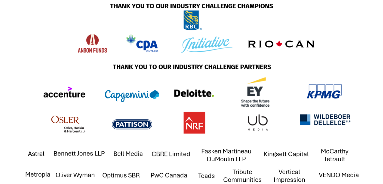 Industry Challenge Participants logos