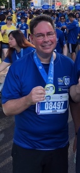 At the finish line in 2018