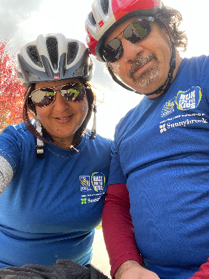 Virtual Race completed in Pickering on bikes!