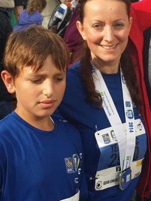 My son Michael and me at the 2014 RBC Race For The Kids event