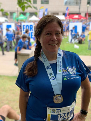 Still smiling at the finish line, 2019